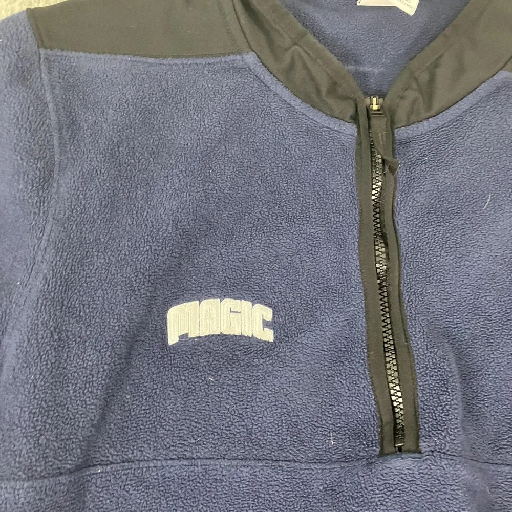 Orlando Magic Sweatshirt‎ Mens Large Blue NBA Basketball Nike Therma Fit 1/4 Zip